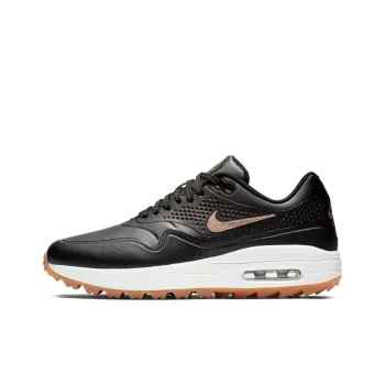Nike Air Max 1 Golf Black Metallic Red Bronze Gum Women's