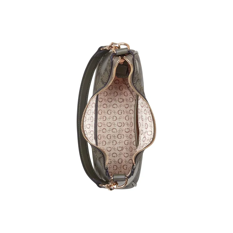 GUESS Coated Canvas Handbag Shoulder Bag Crossbody Bag Women's Green-3