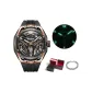 Rose Case Black Dial Black Strap