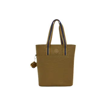 Kipling Polyamide Tote Bag, Shopping Bag, Handbag Large Size Unisex Laurel Mustard Green