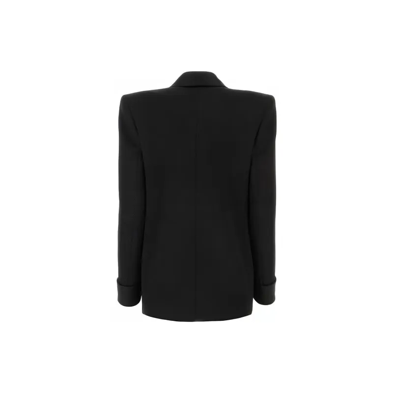 SAINT LAURENT Double Breasted Long Sleeved Jacket-1