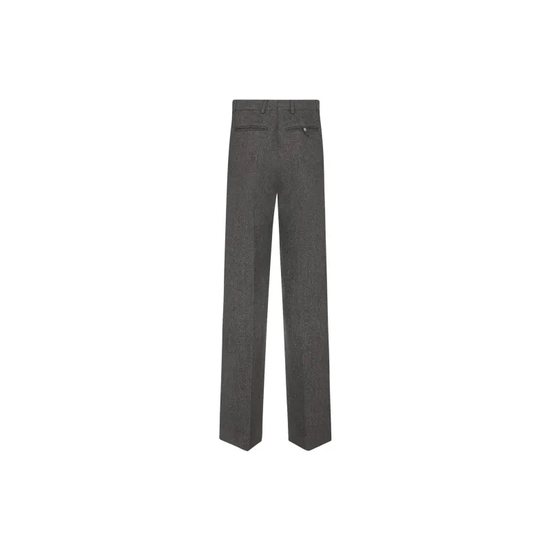 DIOR Pleat Detailed Straight Leg Trousers-1