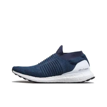 Adidas Ultraboost Laceless Slip Resistant Breathable Low Top Casual Running Shoes Unisex Blue