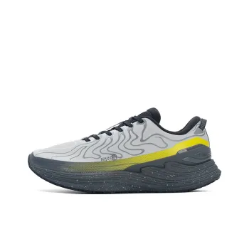 XTEP Anti Slip Wear Resistant Low Top Running Shoes Men's Gray Green