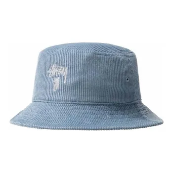 Stussy Corduroy Bucket Hats Unisex Blue
