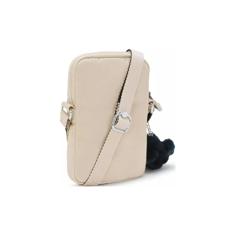 Kipling Nylon Cell Phone Pouch, Shoulder Bag, Crossbody Bag Women's Beige-1