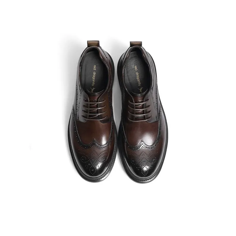 RED DRAGONFLY Brogue Wedding Shoes Dress Shoes Men's-8