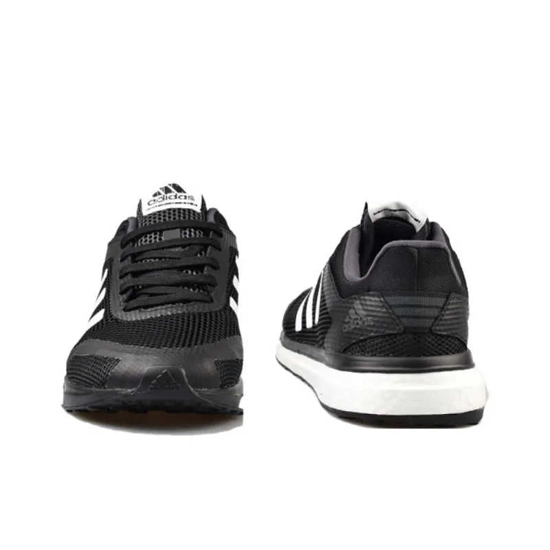 Adidas Anti Slip And Wear Resistant Breathable Low Top Running Shoes Men's Black-2