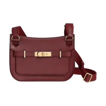 HERMES Jypsiere Evercolor Calfskin Gypsy Bag Crossbody Bag Shoulder Bag Mini Women's Red