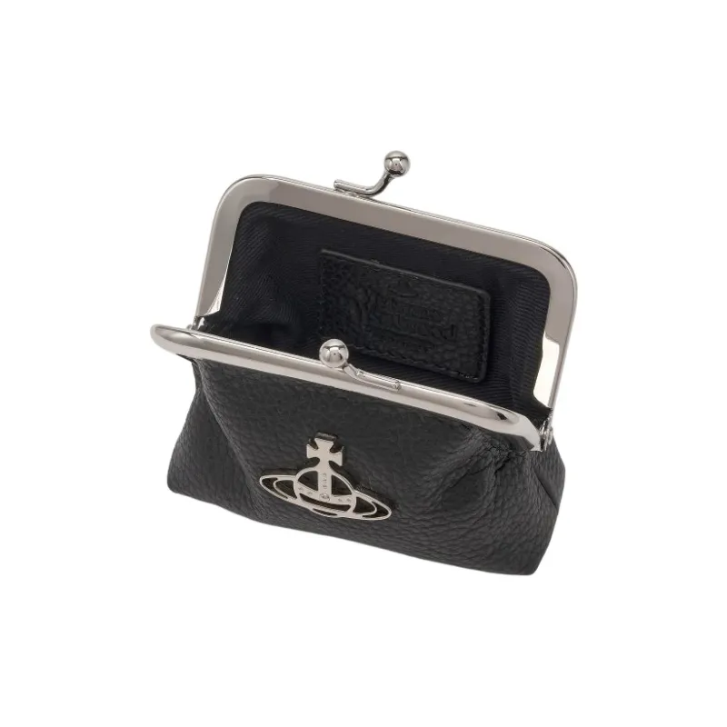 Vivienne Westwood Calfskin Coin Purse Women's Black-3