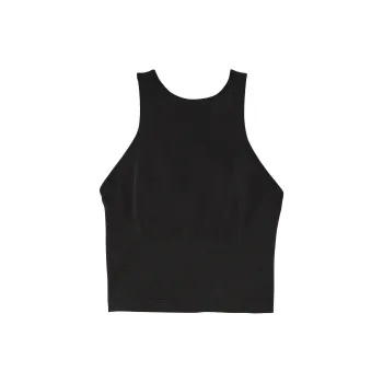 Victoria's Secret PINK Seamless Halter Tank Bra/Pure Black Bra Women's Pure Black