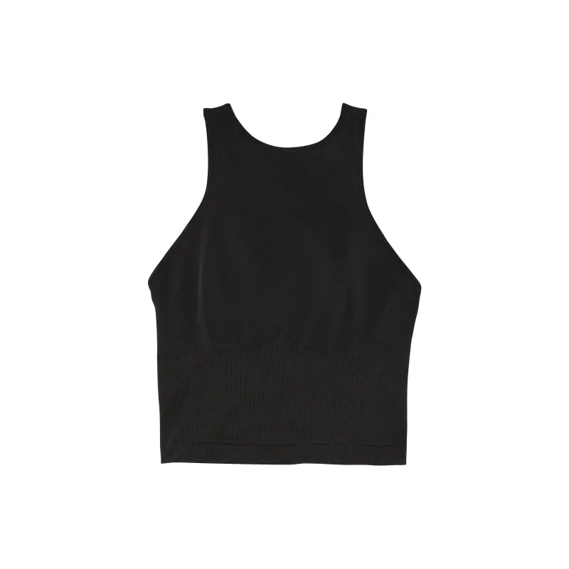 Victoria's Secret PINK Seamless Halter Tank Bra/Pure Black Bra Women's Pure Black-0