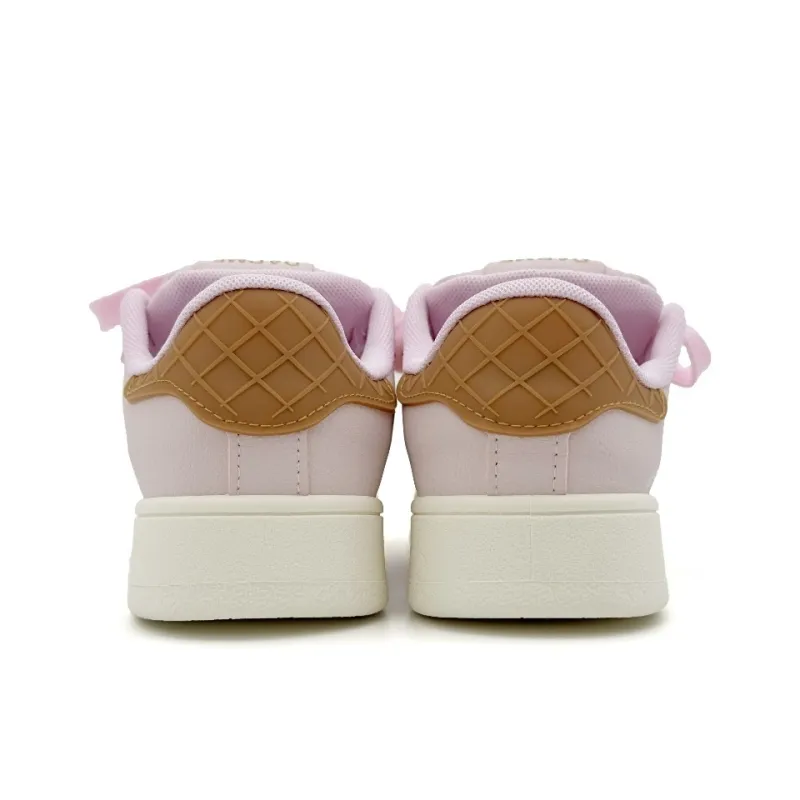 XIANGSU Anti Slip Wear Resistant Low Top Skateboard Shoes Women's Pink-4