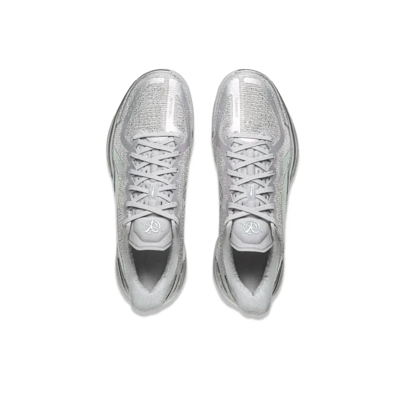 LINING Gamma Basketball Shoes Men Low Top Silver-3
