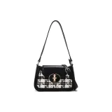 Carit&Koty Polyurethane Synthetic Leather Shoulder Bag Women's Black