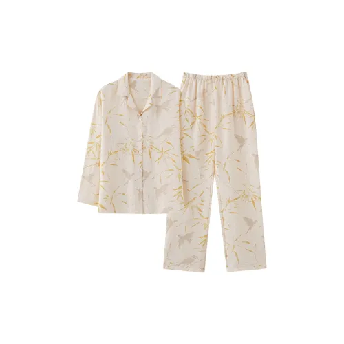 DanceBees Pajama Set Women's Apricot
