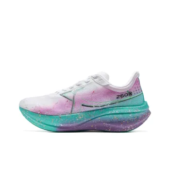 XTEP 260X 1.0 Wear Resistant Support Low Top Carbon Plate Running Shoes Men's White Purple