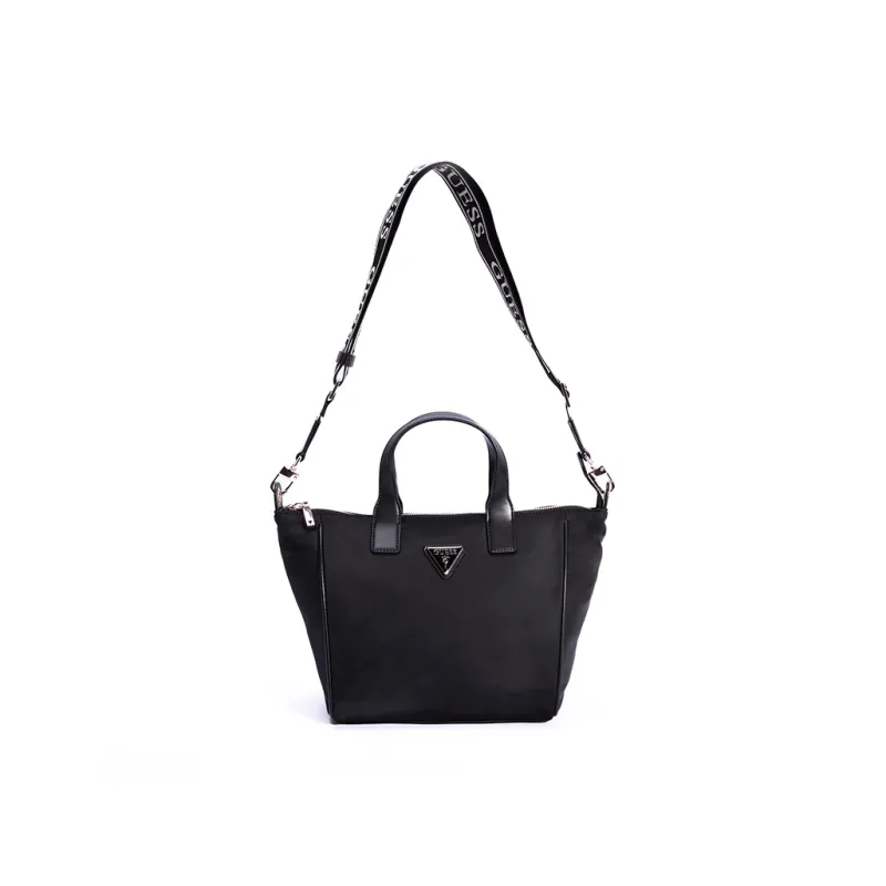 GUESS Nylon Tote One Shoulder Handbag Women's Black-1
