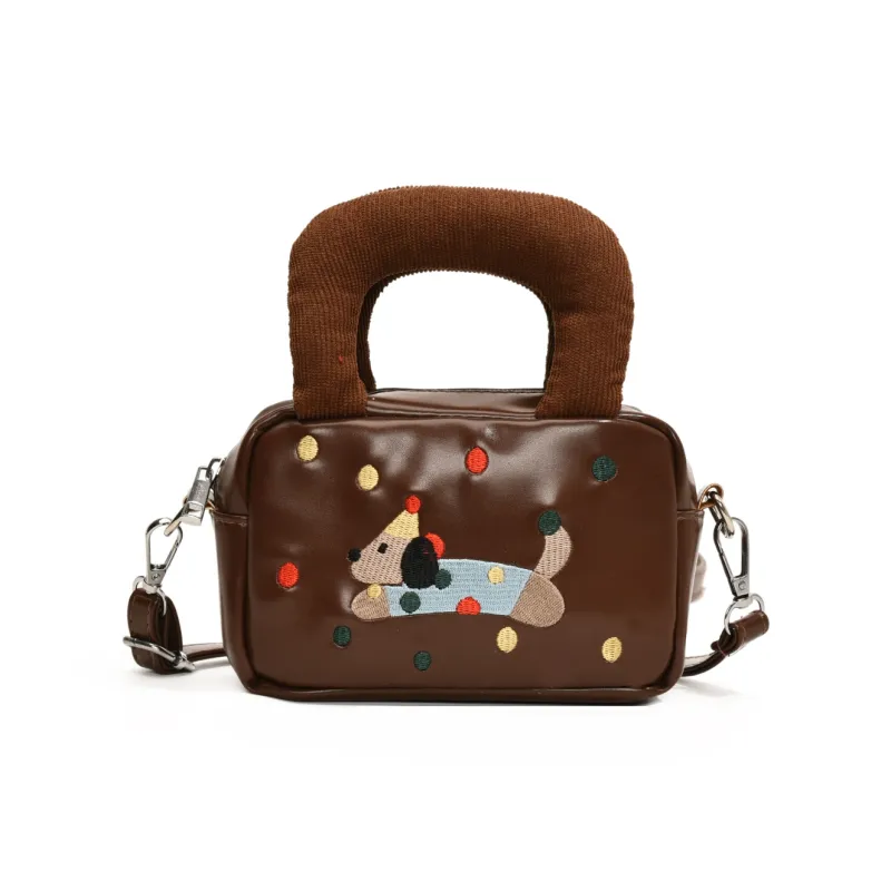 NATTY PU Shoulder Bags Handbags Small Size Women's Black/Red/Brown-13