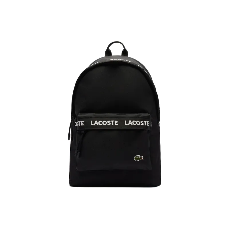 LACOSTE Polyester Backpack Regular Unisex Black-0