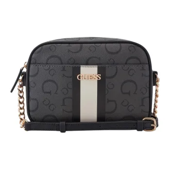 GUESS Coated Canvas Shoulder Bag Crossbody Bag Mini Women's Black