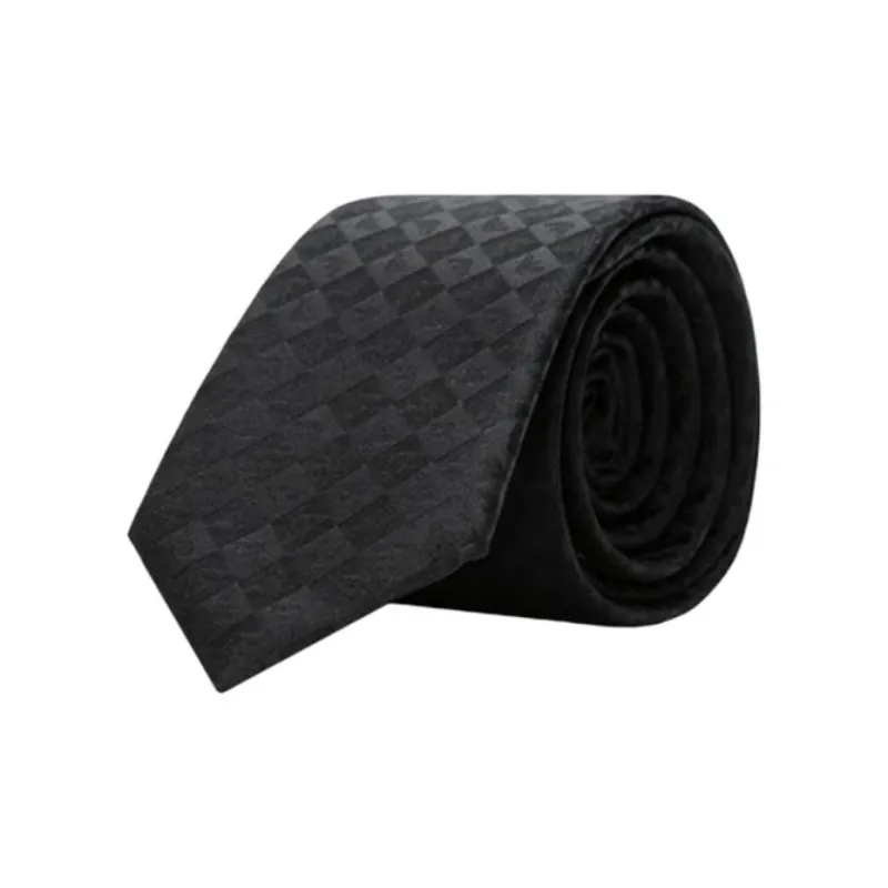 EMPORIO ARMANI Viscose Ties Men's Black-0