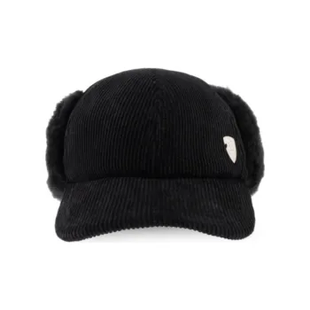 Burberry Logo Detailed Corduroy Cap