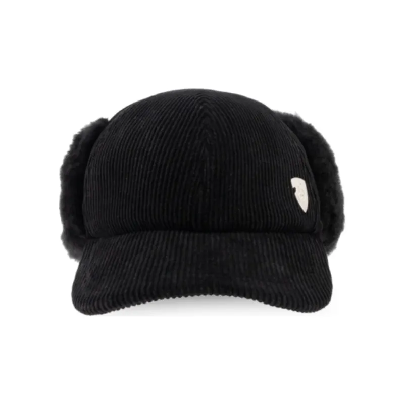 Burberry Logo Detailed Corduroy Cap-0