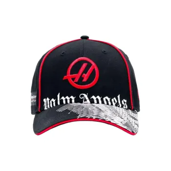 PALM ANGELS X Moneygram Haas F1 Team X New Era Logo-embroidered Cap