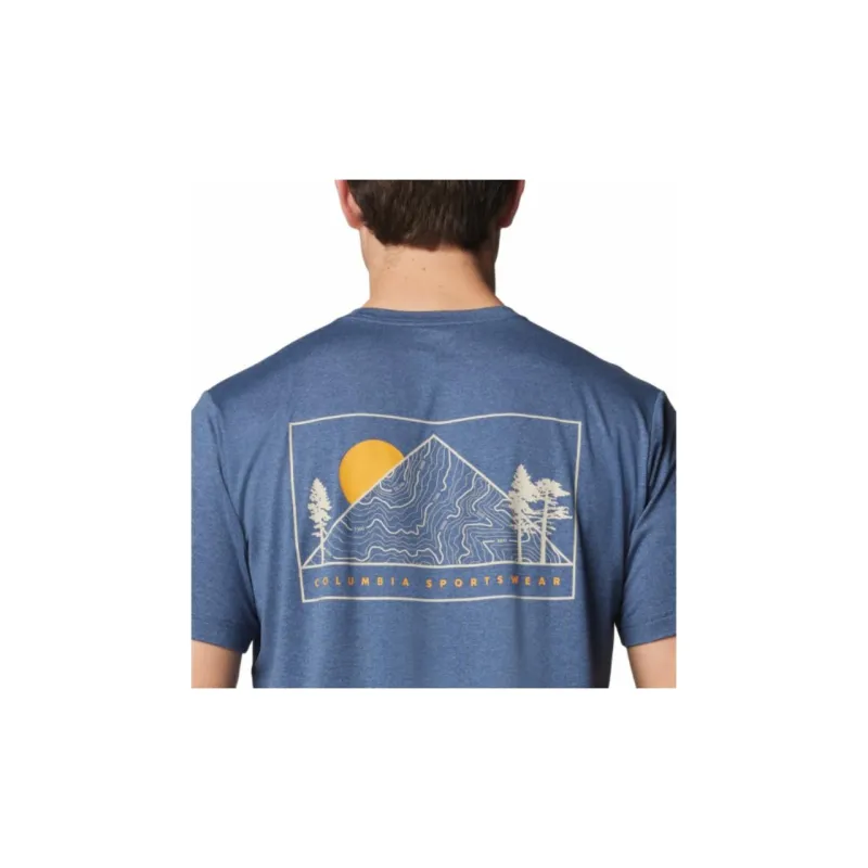 Columbia Kwick Hike T-Shirt Men's Blue-3