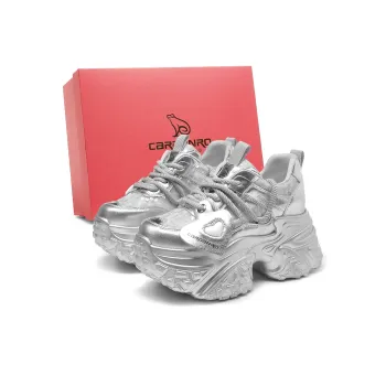 CARDANRO Small sized Sky Vegetables Hong Kong Style Individual Chunky Sneakers Women's