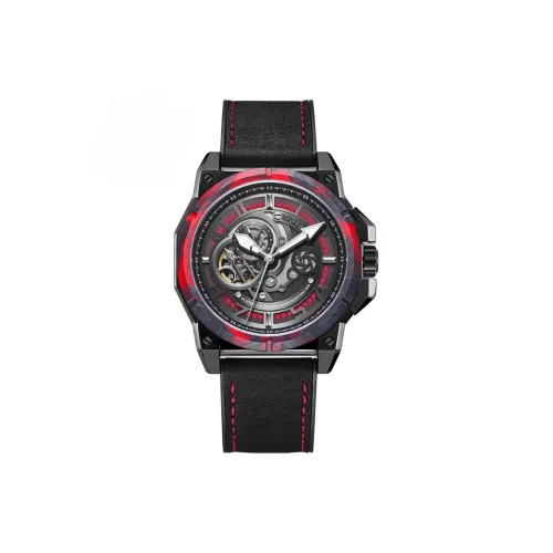 DURIUEU Mechanical Movement Watch Men's Watches Red Watch Dial