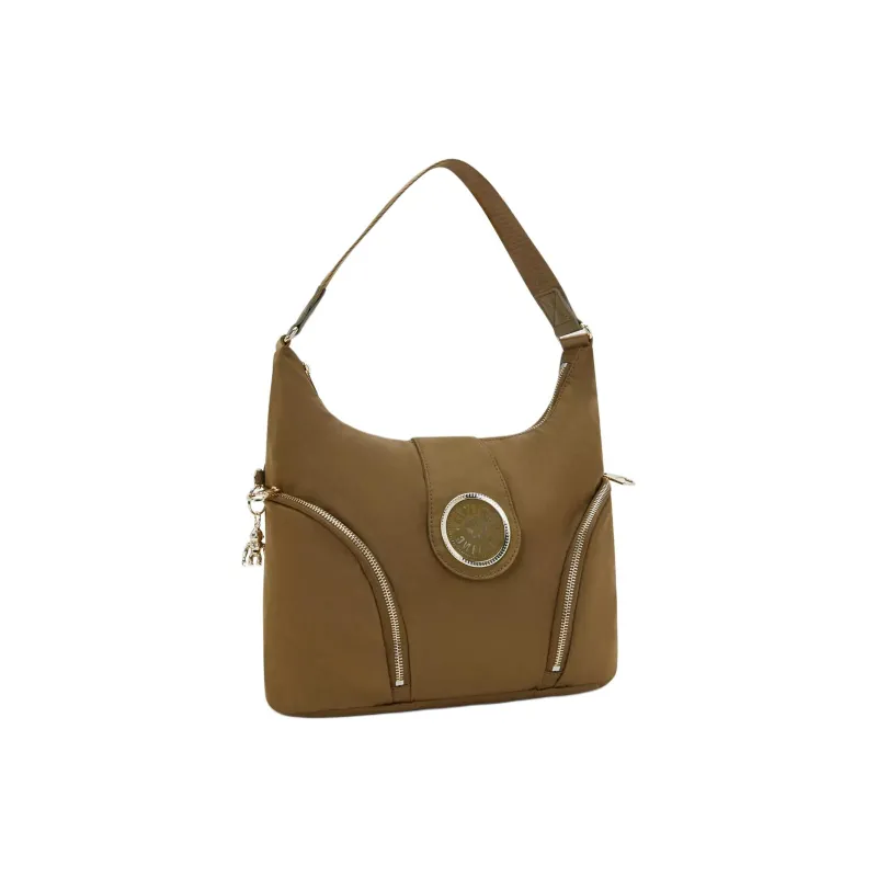 Kipling Nylon Shoulder Bag Unisex Brown-1