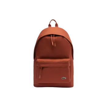LACOSTE Polyester Backpack Regular Unisex Brown