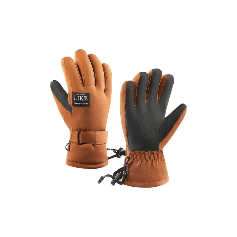 Yamaichi Maru Velour Fabric Washable Leather Gloves Unisex-2