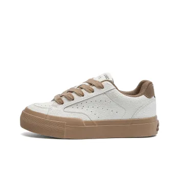 TUOPIN Wear resistant And Lightweight Low Top Skateboard Shoes Women's Apricot