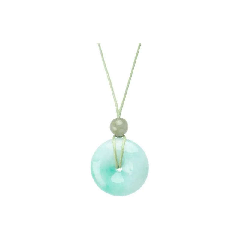 Long Fu Glutinous Jade Jadeite Necklace Trendy Versatile Sweater Chain Perfect Gift For Festivals And Memorials Men's-0