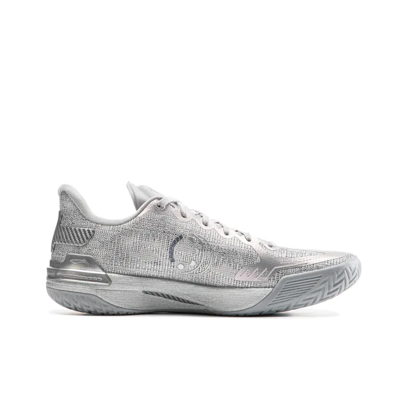 LINING Gamma Basketball Shoes Men Low Top Silver-1