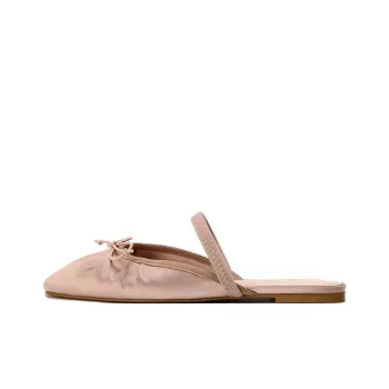 ZARA Abrasion-Resistant Wrap-toe Slippers Women's Rose Red