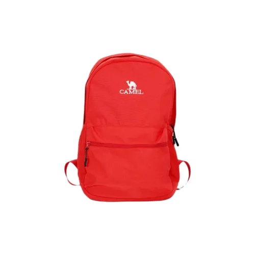 CAMEL Polyester Backpack Unisex Red