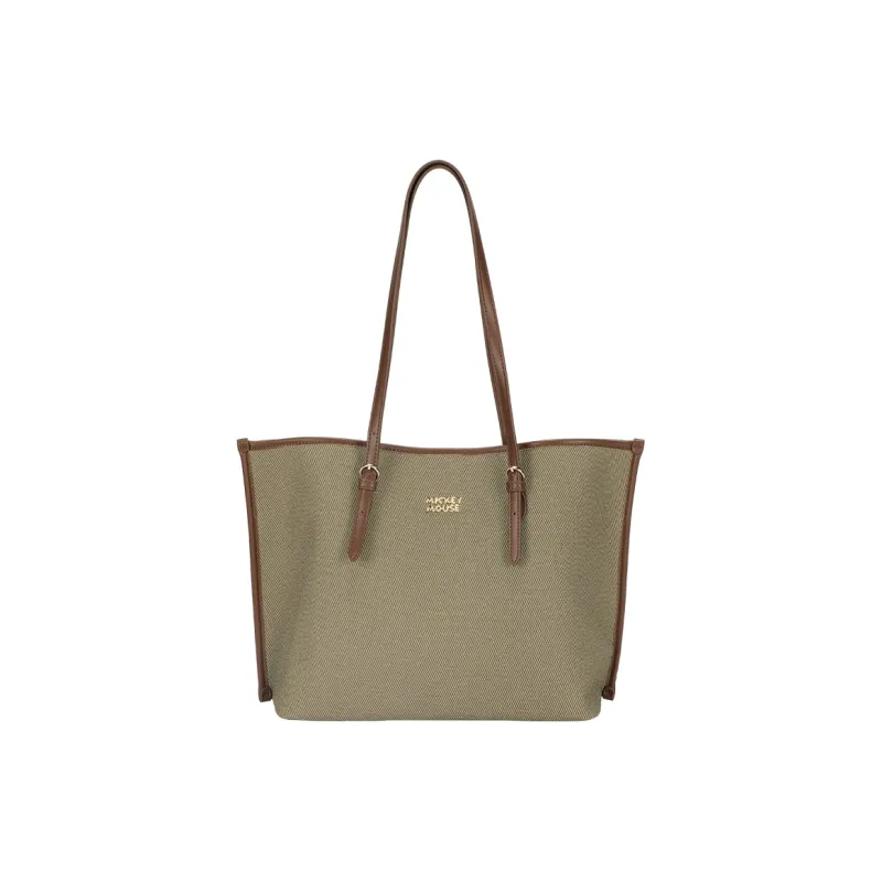 Disney Mickey Series Synthetic Leather Tote One Shoulder Handbag Regular Women's Brown-2