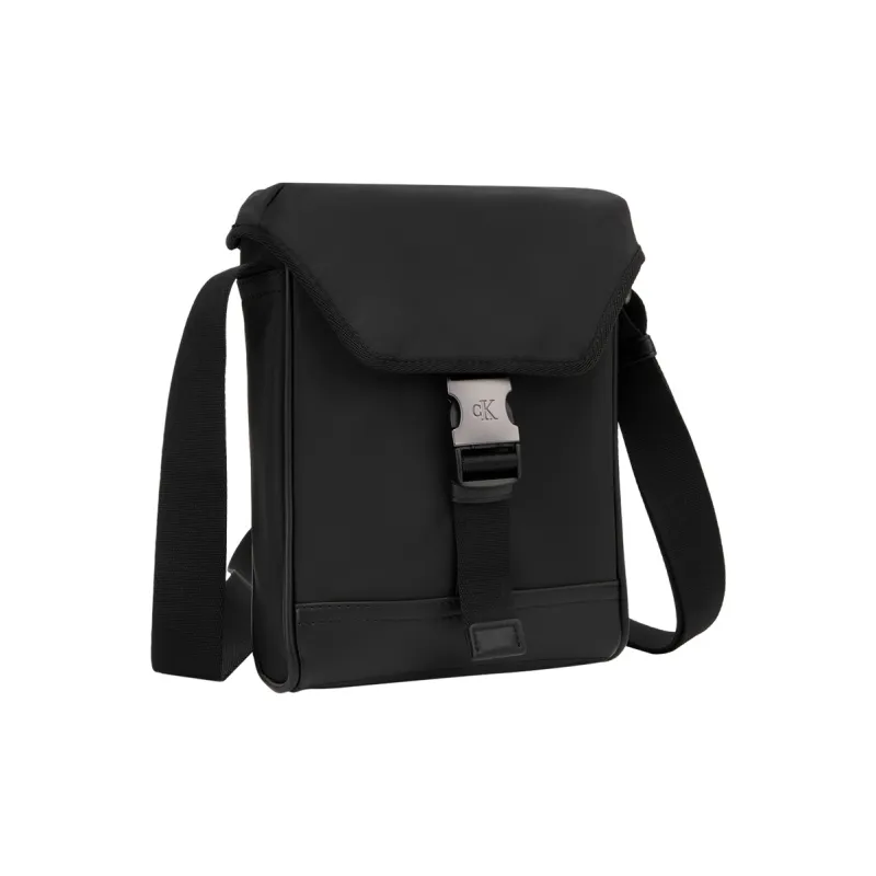 CALVIN KLEIN Fabric Crossbody Bag Medium Size Men's Space Black-1