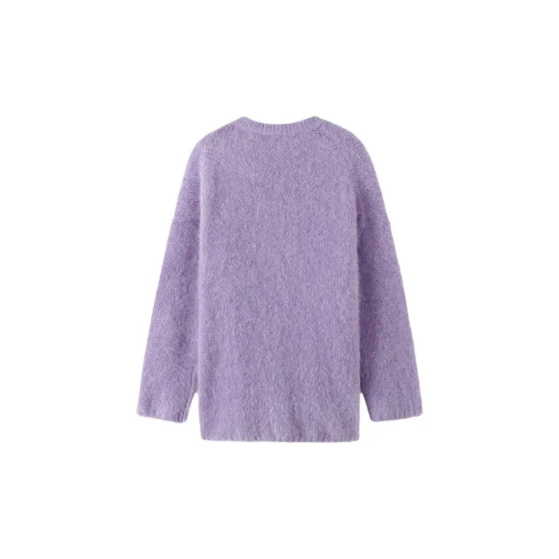 MINNANHUI Sweater Women's Purple-1