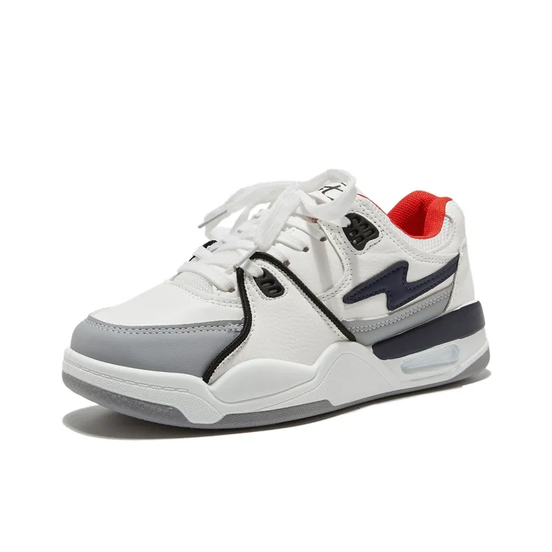Komanic White Sneakers Wear resistant And Lightweight Low Top Skateboard Shoes Women's-25