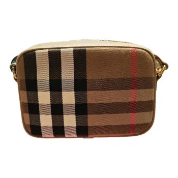 Burberry Cow Leather Camera Bag, Shoulder Bag, Crossbody Bag Women's Birch Brown