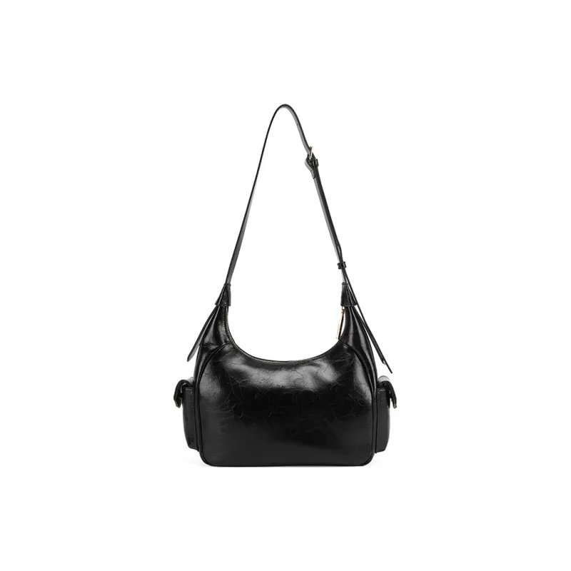 PIERRE CARDIN Cow Leather Crossbody Bag, Shoulder Bag Regular Women's Black/Brown/Chocolate-3