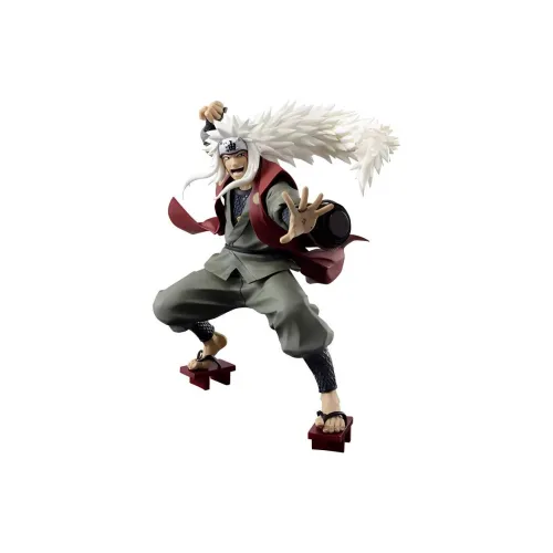 BANDAI Jiraiya Glasses Factory Naruto Shippuden BFC Bonus Gifts 15cm