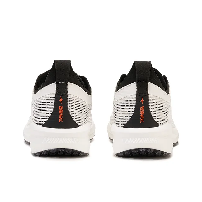 VICTORY LIGHT Cushioned Slip Resistant Abrasion Resistant Low Top Full Length Carbon Plate Running Shoes Unisex White-3
