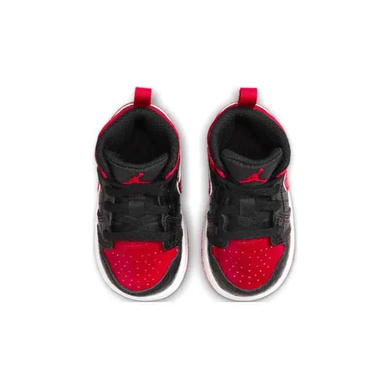 Jordan 1 Mid Black + Red = Bred TD-4