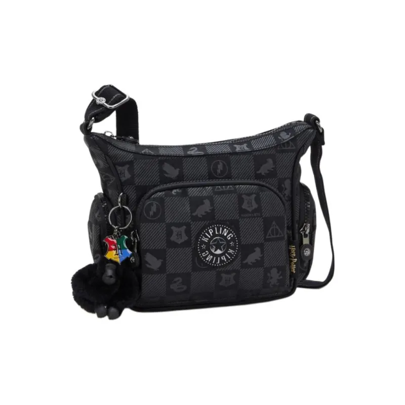 Kipling Nylon Shoulder Bag, Crossbody Bag Mini Unisex Magic Black-1
